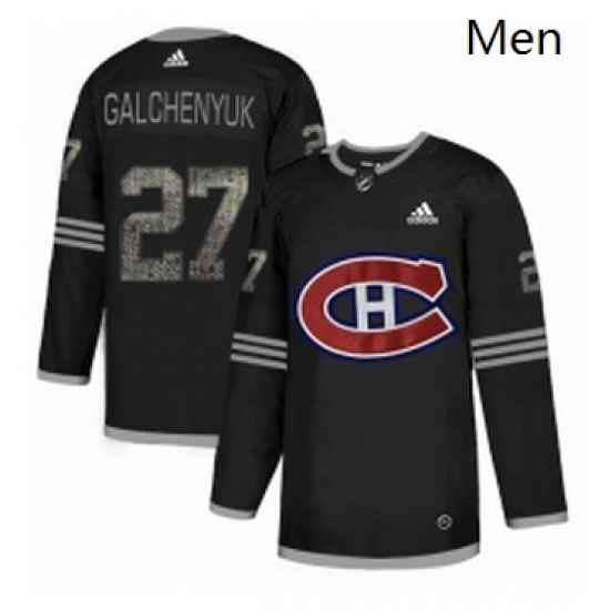 Mens Adidas Montreal Canadiens 27 Alex Galchenyuk Black Authentic Classic Stitched NHL Jersey